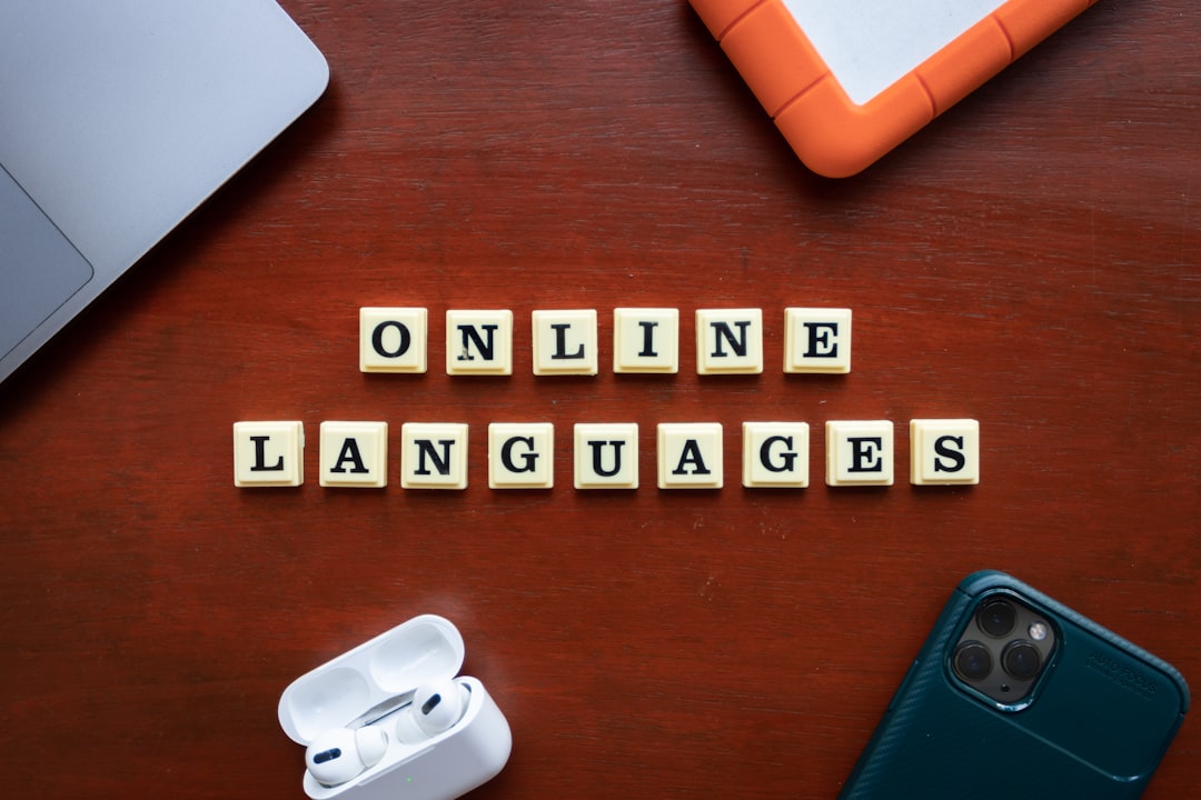 Photo learn a foreign language through mobile apps